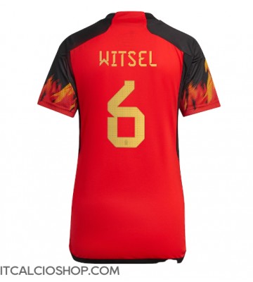 Belgio Axel Witsel #6 Prima Maglia Femmina Mondiali 2022 Manica Corta